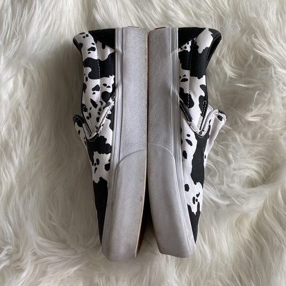 Cow Print Platform Vans 🐮 - Picture 7 of 10